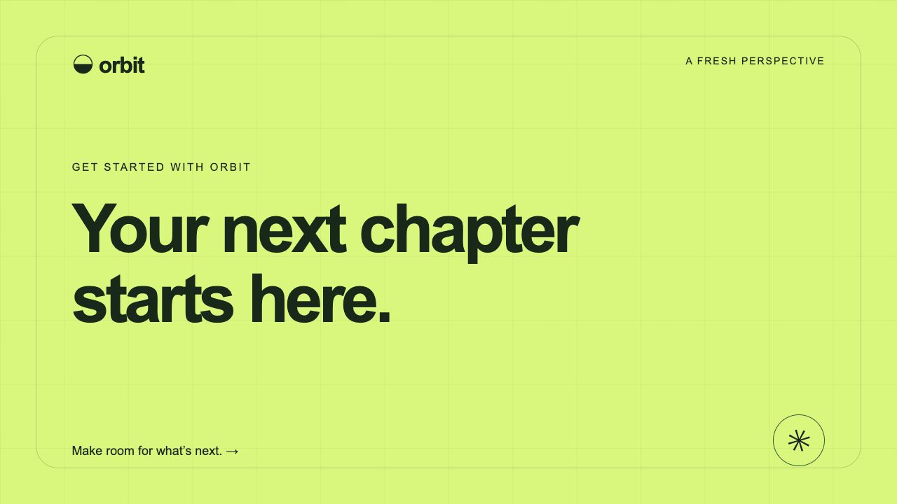 Closing call to action — Your next chapter starts here.